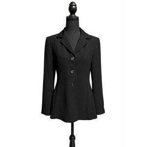 Apostrophe Essentials Black Blazer Women’s Size 8 3 Button Career Jacket